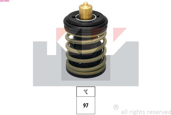 KW 580 999S - Termostat, soyuducu furqanavto.az