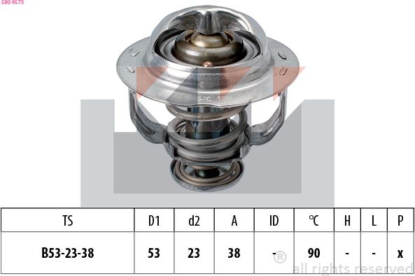 KW 580 957S - Termostat, soyuducu furqanavto.az