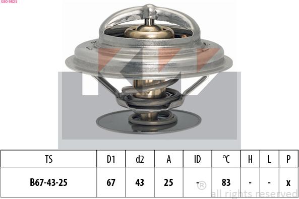 KW 580 982S - Termostat, soyuducu furqanavto.az