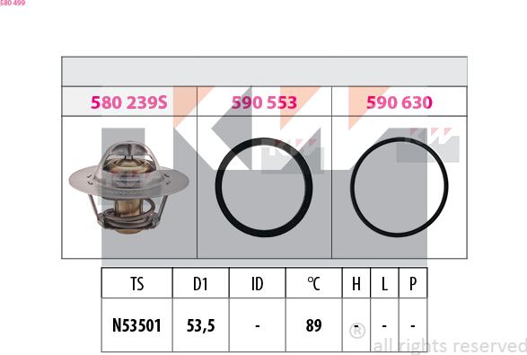 KW 580 499 - Termostat, soyuducu furqanavto.az