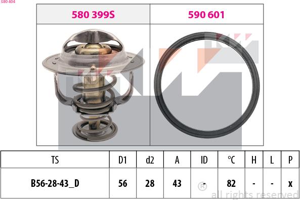 KW 580 404 - Termostat, soyuducu furqanavto.az