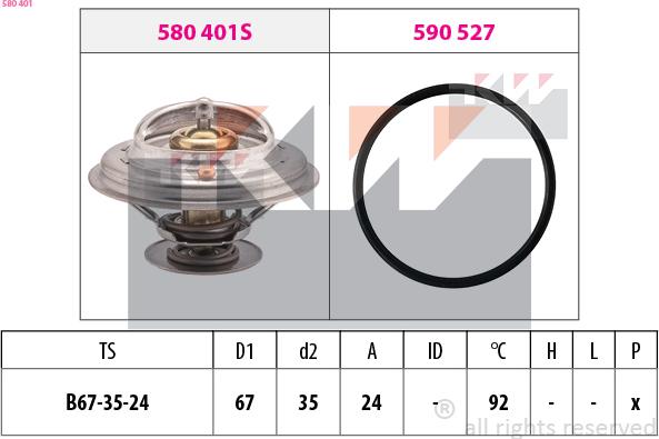 KW 580 401 - Termostat, soyuducu www.furqanavto.az