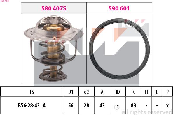 KW 580 408 - Termostat, soyuducu www.furqanavto.az