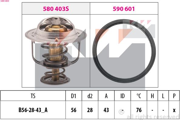 KW 580 403 - Termostat, soyuducu furqanavto.az