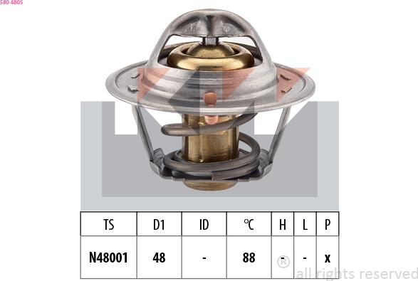 KW 580 480S - Termostat, soyuducu furqanavto.az