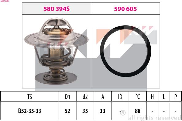 KW 580 483 - Termostat, soyuducu www.furqanavto.az