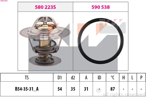 KW 580 434 - Termostat, soyuducu www.furqanavto.az