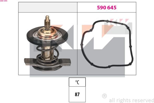 KW 580 595 - Termostat, soyuducu furqanavto.az