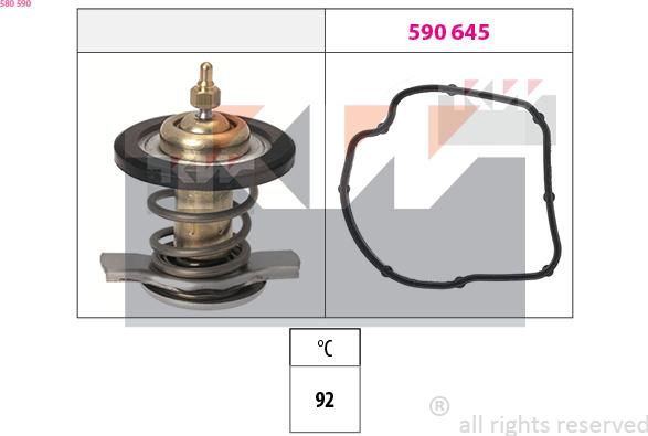 KW 580 590 - Termostat, soyuducu furqanavto.az