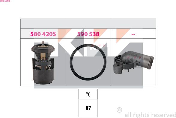 KW 580 561K - Termostat, soyuducu furqanavto.az