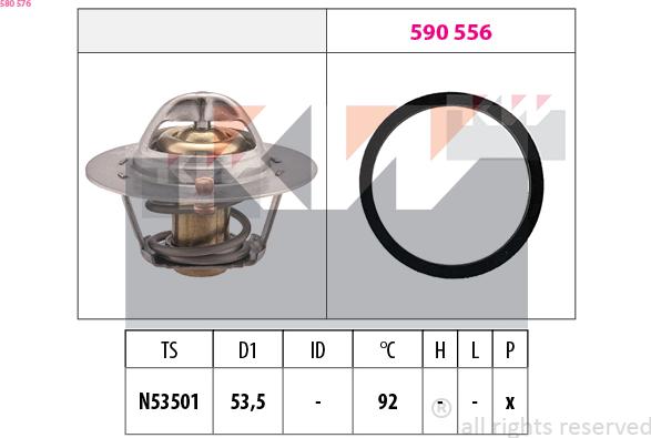 KW 580 576 - Termostat, soyuducu furqanavto.az