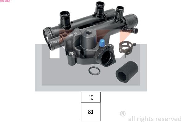 KW 580 666K - Termostat, soyuducu furqanavto.az