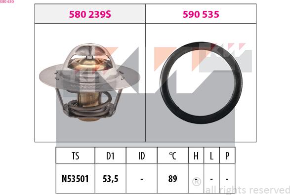 KW 580 630 - Termostat, soyuducu furqanavto.az