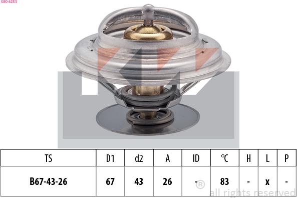 KW 580 625S - Termostat, soyuducu furqanavto.az