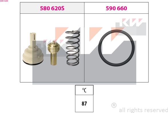 KW 580 620 - Termostat, soyuducu furqanavto.az