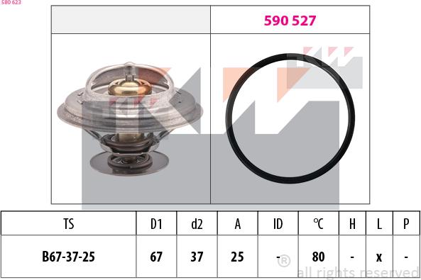 KW 580 623 - Termostat, soyuducu www.furqanavto.az