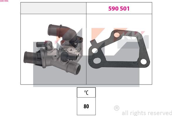 KW 580 096 - Termostat, soyuducu furqanavto.az