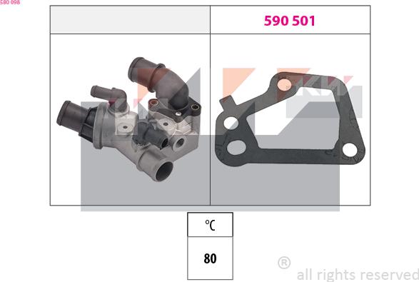 KW 580 098 - Termostat, soyuducu furqanavto.az