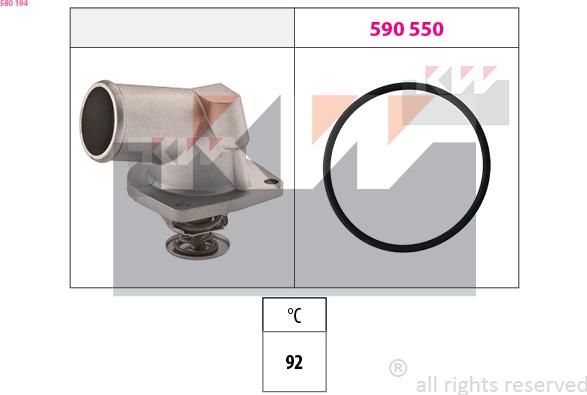 KW 580 194 - Termostat, soyuducu furqanavto.az