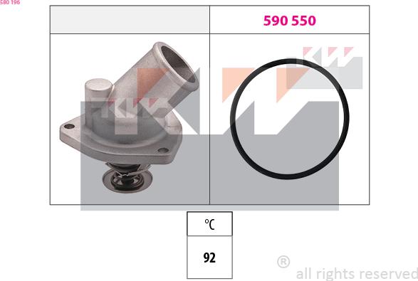 KW 580 196 - Termostat, soyuducu furqanavto.az