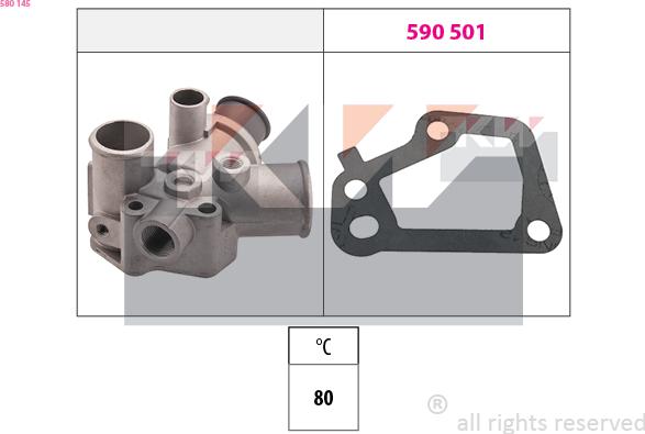 KW 580 145 - Termostat, soyuducu furqanavto.az