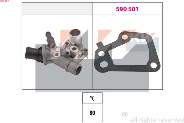 KW 580 152 - Termostat, soyuducu furqanavto.az