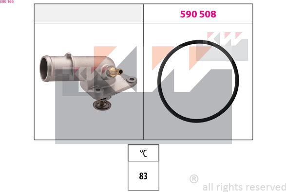 KW 580 166 - Termostat, soyuducu furqanavto.az