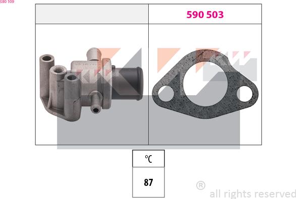 KW 580 109 - Termostat, soyuducu furqanavto.az