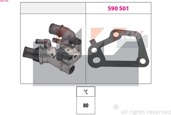 KW 580 104 - Termostat, soyuducu furqanavto.az
