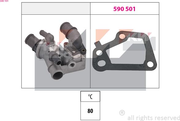 KW 580 101 - Termostat, soyuducu furqanavto.az