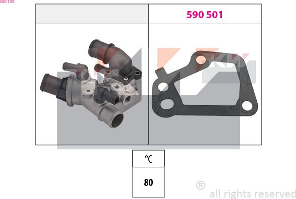 KW 580 103 - Termostat, soyuducu furqanavto.az