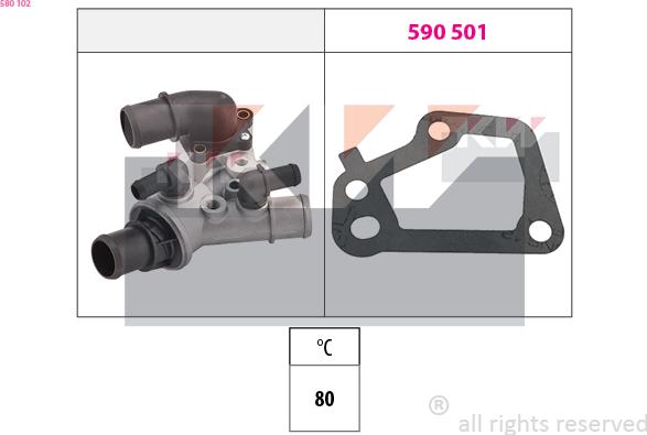 KW 580 102 - Termostat, soyuducu furqanavto.az