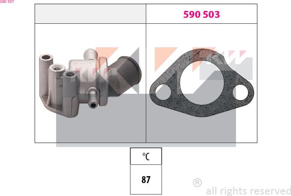 KW 580 107 - Termostat, soyuducu furqanavto.az