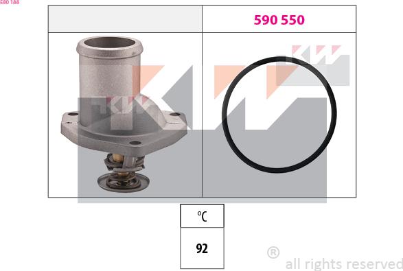 KW 580 188 - Termostat, soyuducu furqanavto.az