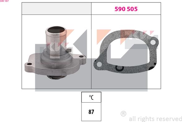 KW 580 187 - Termostat, soyuducu furqanavto.az