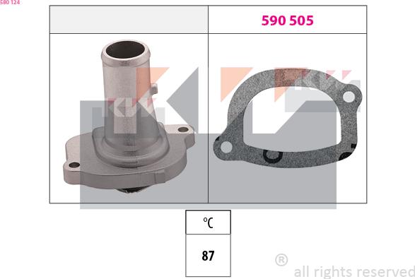 KW 580 124 - Termostat, soyuducu furqanavto.az