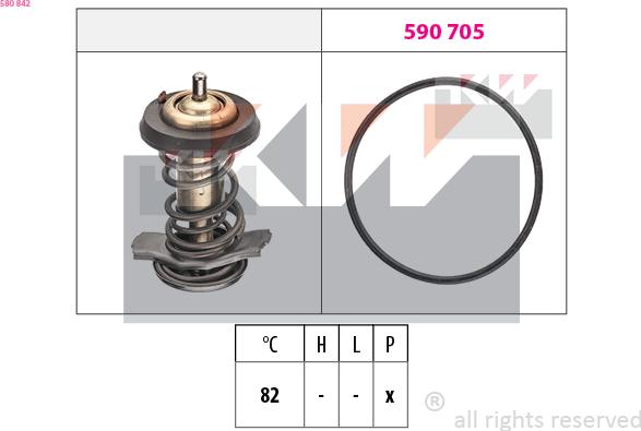 KW 580 842 - Termostat, soyuducu furqanavto.az