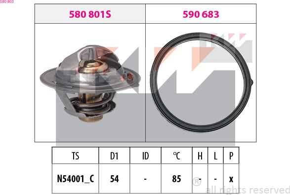 KW 580 803 - Termostat, soyuducu www.furqanavto.az