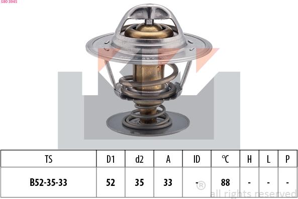 KW 580 394S - Termostat, soyuducu furqanavto.az