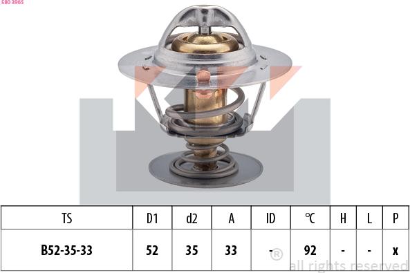 KW 580 396S - Termostat, soyuducu furqanavto.az