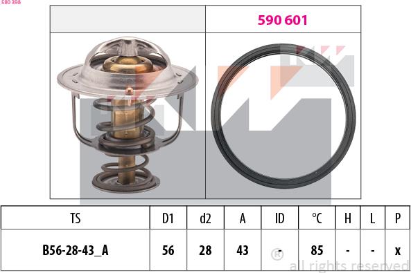 KW 580 398 - Termostat, soyuducu furqanavto.az