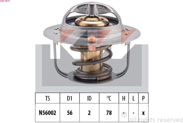 KW 580 397S - Termostat, soyuducu furqanavto.az