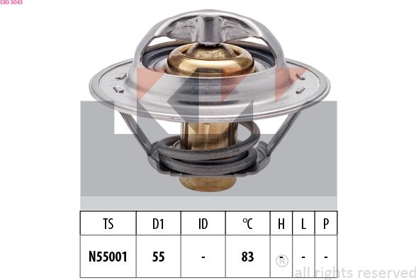 KW 580 304S - Termostat, soyuducu furqanavto.az