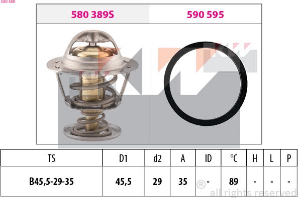 KW 580 389 - Termostat, soyuducu furqanavto.az