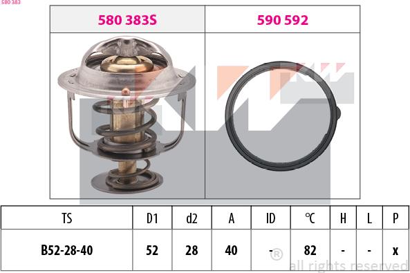 KW 580 383 - Termostat, soyuducu furqanavto.az