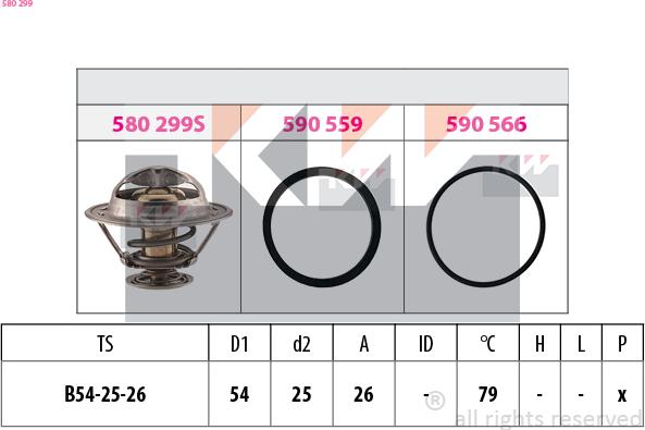 KW 580 299 - Termostat, soyuducu furqanavto.az