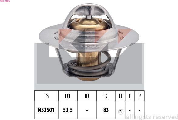 KW 580 240S - Termostat, soyuducu furqanavto.az