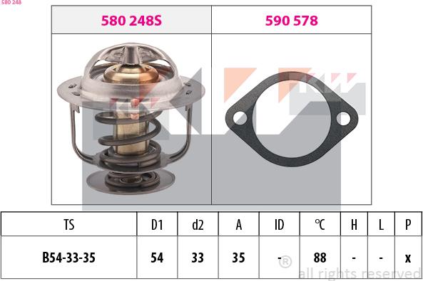 KW 580 248 - Termostat, soyuducu furqanavto.az