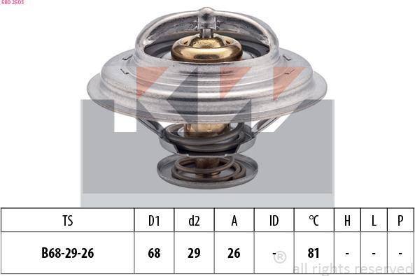 KW 580 250S - Termostat, soyuducu furqanavto.az