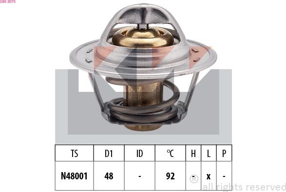 KW 580 207S - Termostat, soyuducu furqanavto.az